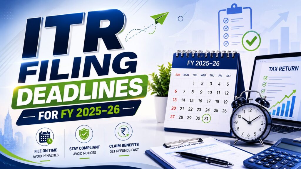 ITR Filing Deadlines for FY 2025–26